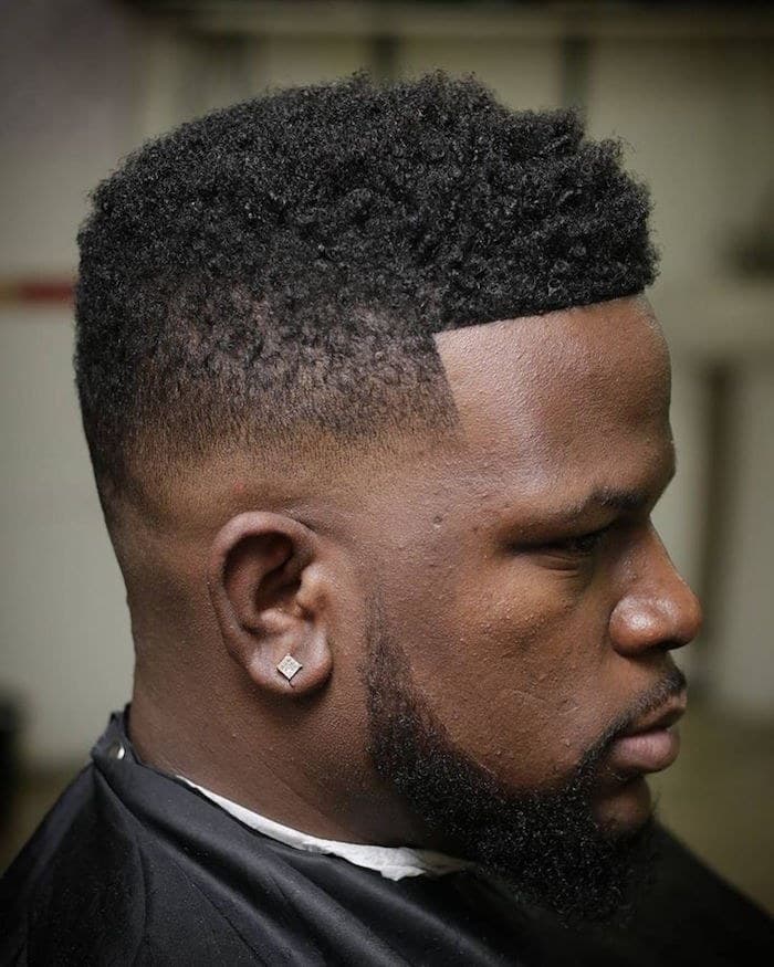 Coupe afro dégradé